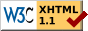 Valid XHTML 1.1 Strict